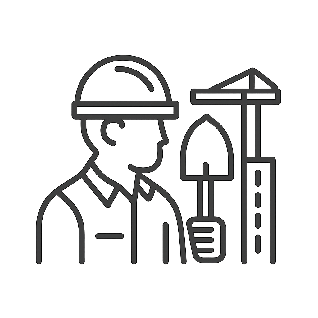 Tilpasset logo for Svecat AS med entreprenør-tema, fokus på gult og sort, enkel og moderne stil